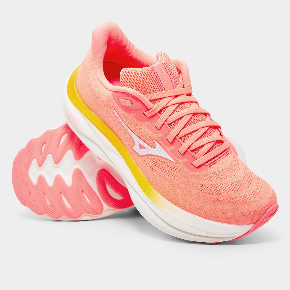 Miniatura Tênis Mizuno Wave Sky 9 Feminino Coral - 34