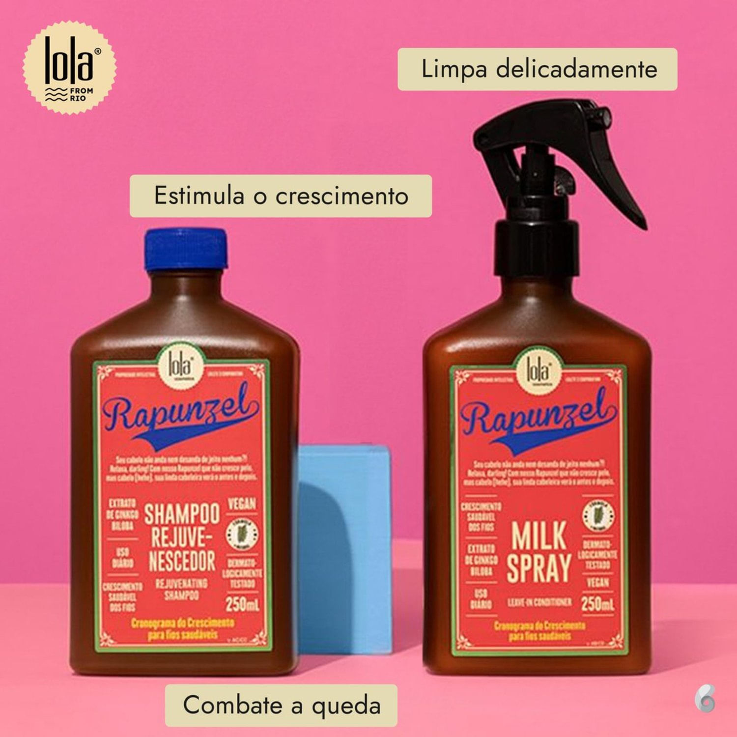 Miniatura Kit Lola Cosmetics Rapunzel Dupla Ação (2 Produtos)