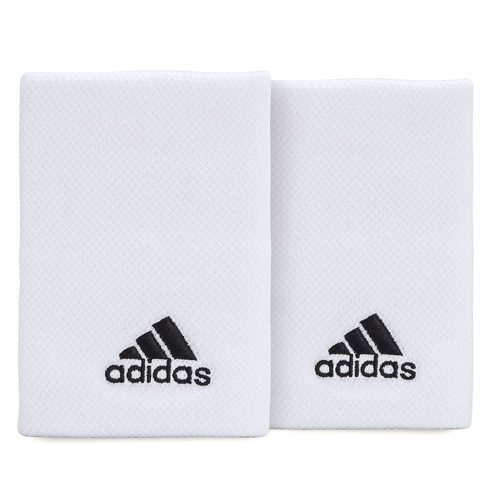 Miniatura Munhequeira Adidas Longa com 02 Unidades Branca