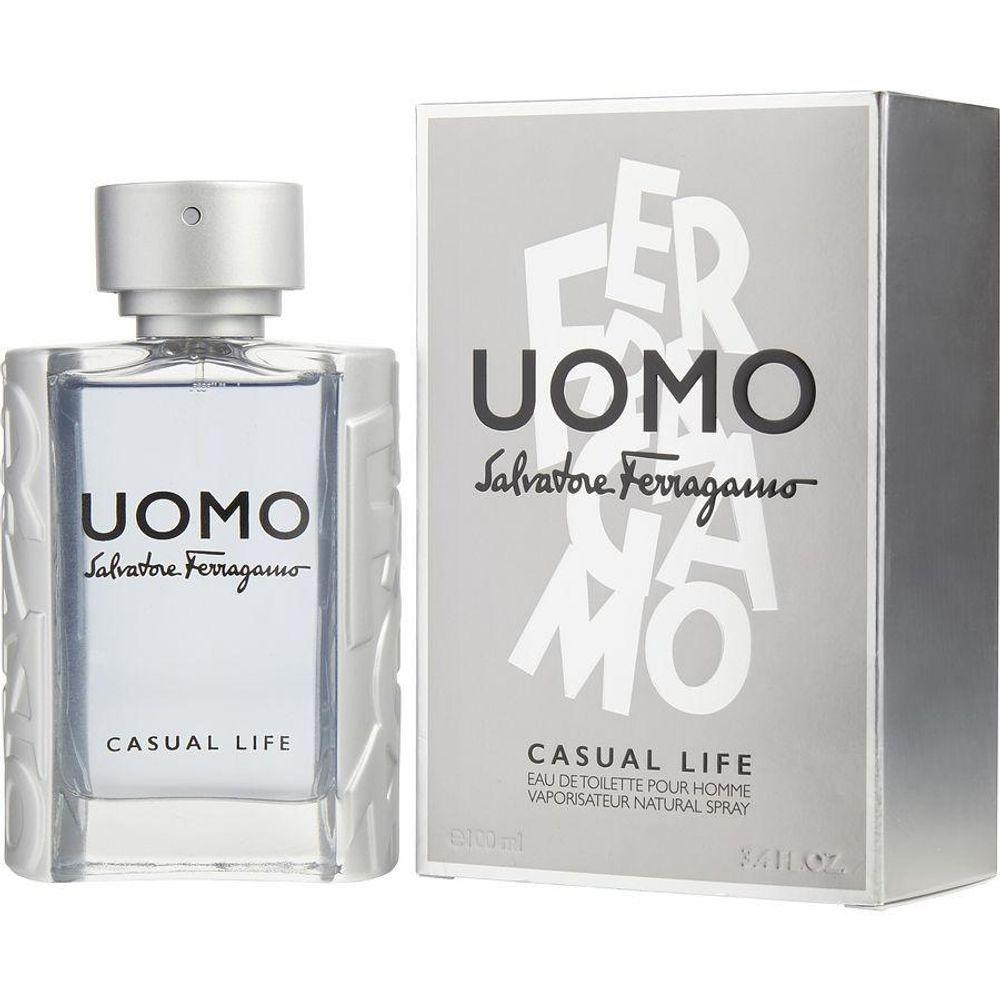 Miniatura Perfume Masculino Salvatore Ferragamo Uomo Casual Life Salvatore Ferragamo Eau De Toilette Spray 100 Ml