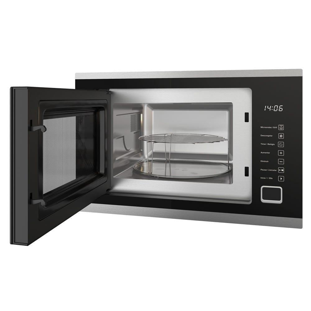 Miniatura Forno Micro-ondas De Embutir Mueller 25 Litros MMO0225G1 Preto 220V