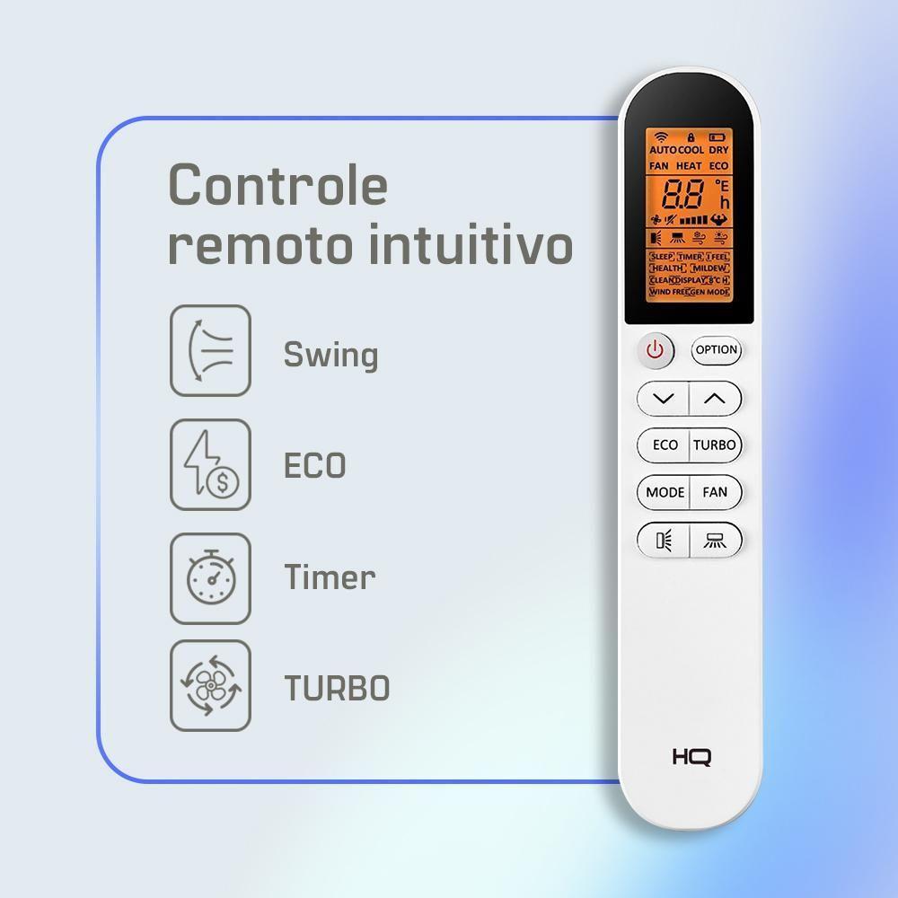 Miniatura Ar Condicionado Split HQ Hi Wall Inverter 24.000 BTUs Quente e Frio Branco VIHT24KCH3S2S23 - 220V Monofásico