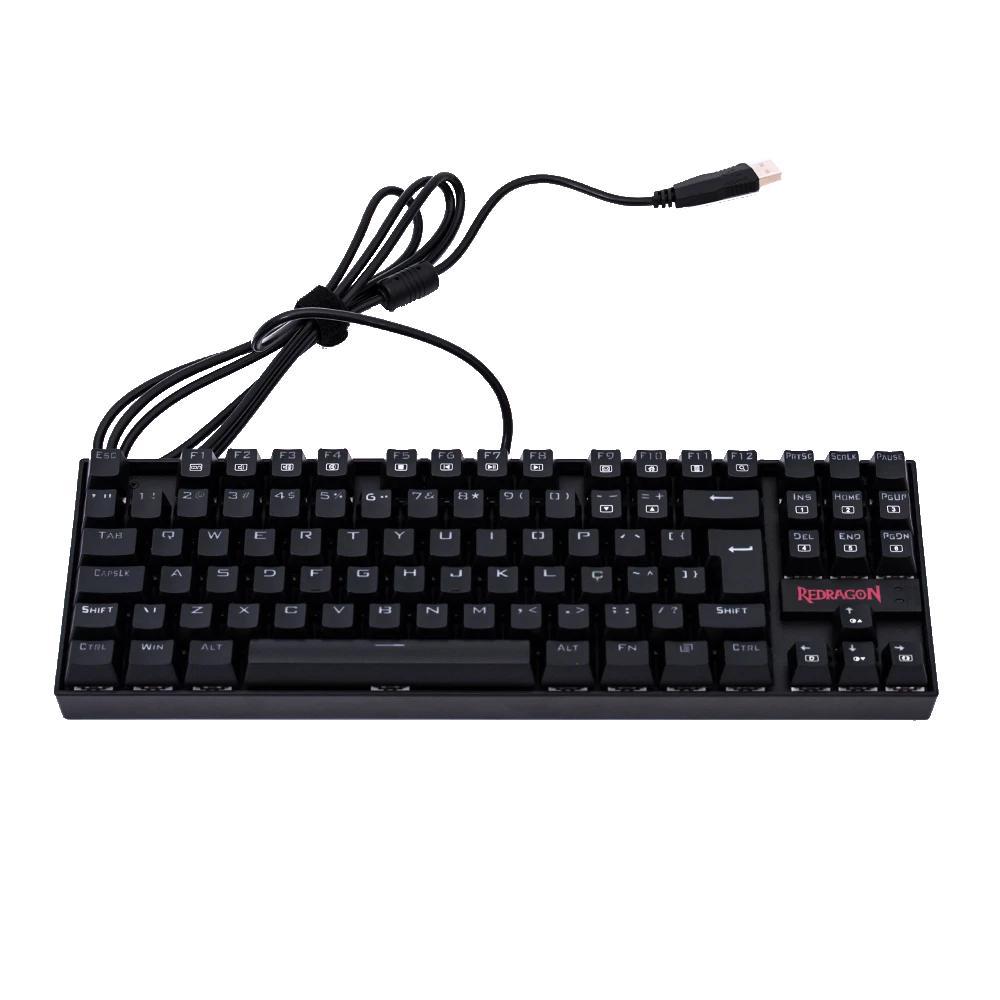 Miniatura Teclado Mecânico Gamer Redragon Kumara Switch Brown Led Abnt