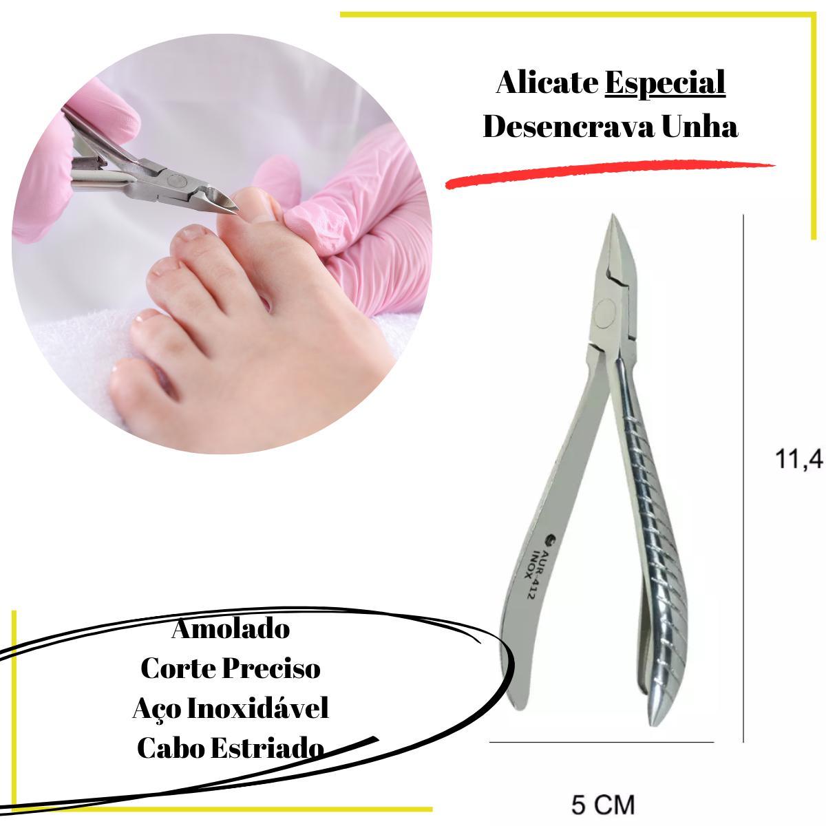 Miniatura Alicate Profissional NYBC para Desencravar Unha - Aço Inox