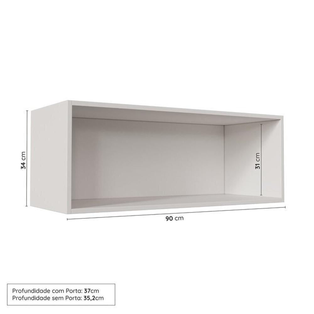 Cozinha Modulada 5 Peças 1 Torre 2 Aéreos 2 Balcões Arizona Arizona Cabecasa Madeiramadeira Branco/Terracota