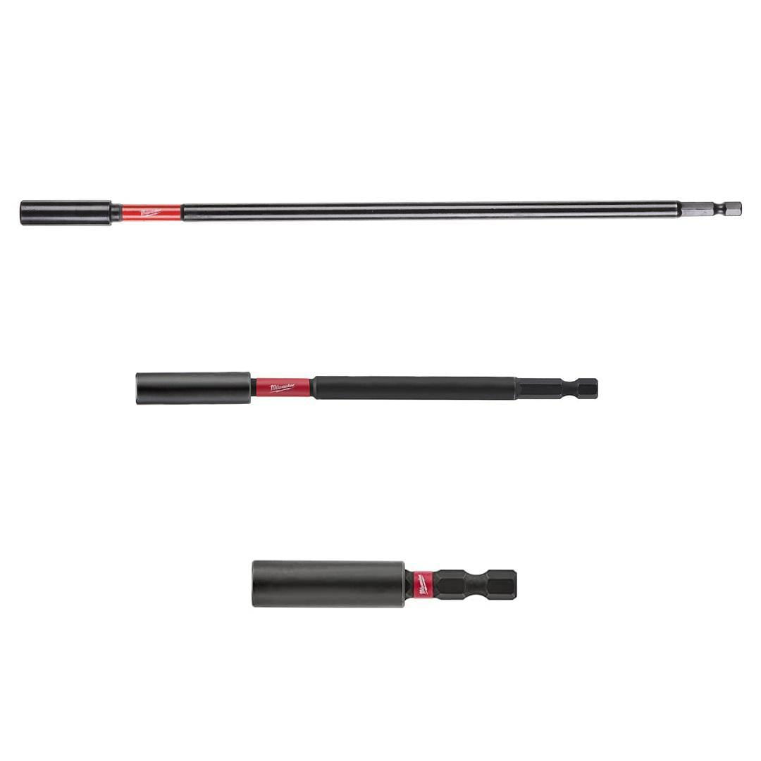 Miniatura Kit Extensor Para Bit Magnético 59Mm 150Mm E 300Mm Milwaukee