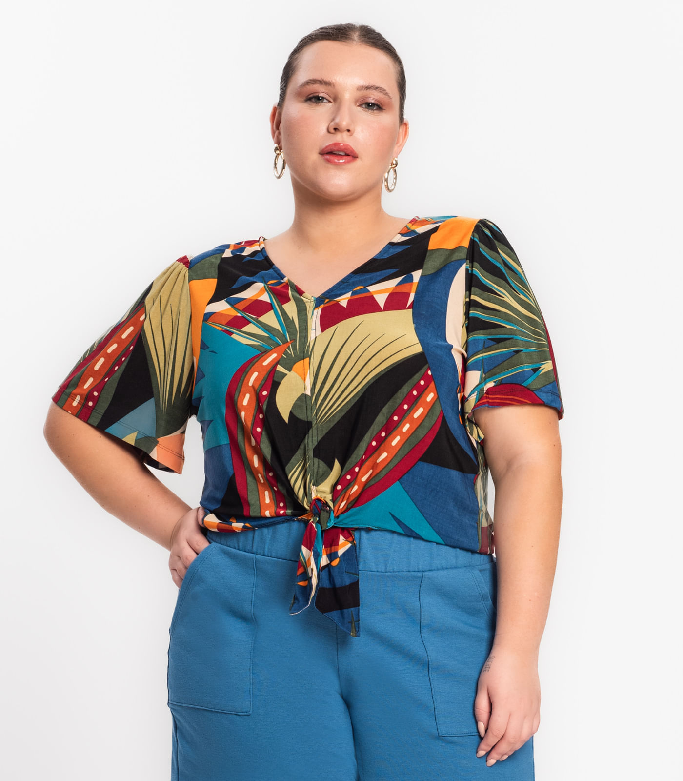 Miniatura Blusa Feminina Liganete Secret Glam Preto Plus G1