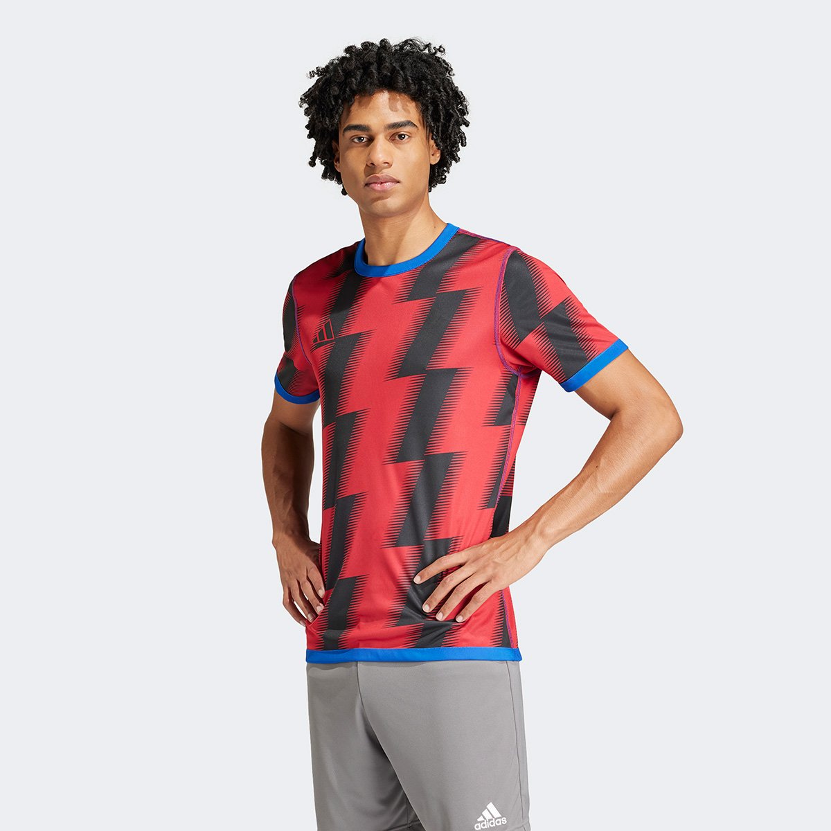 Miniatura Camisa Adidas Dupla Face 24 Masculina Azul+Vermelho - P