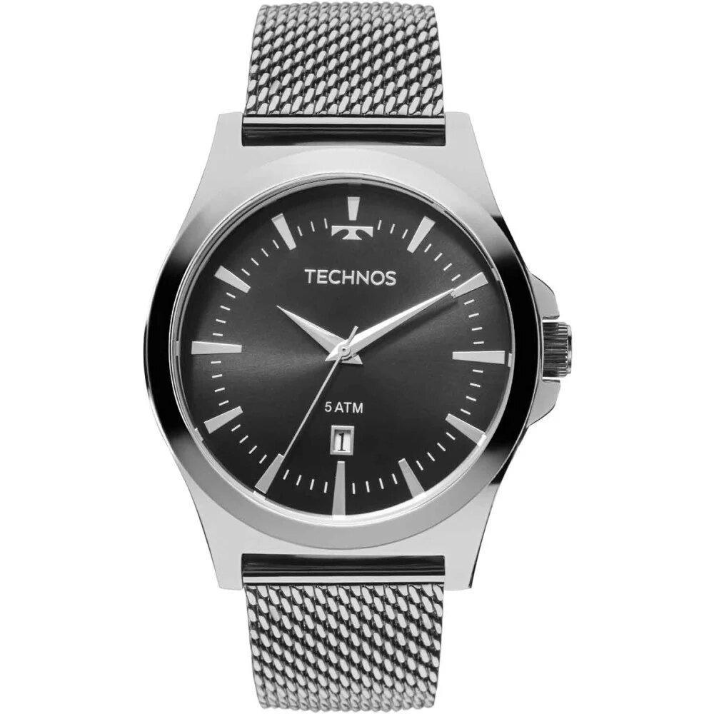 Miniatura Relógio Technos Classic Steel 2115LAL/0P Prata 46mm
