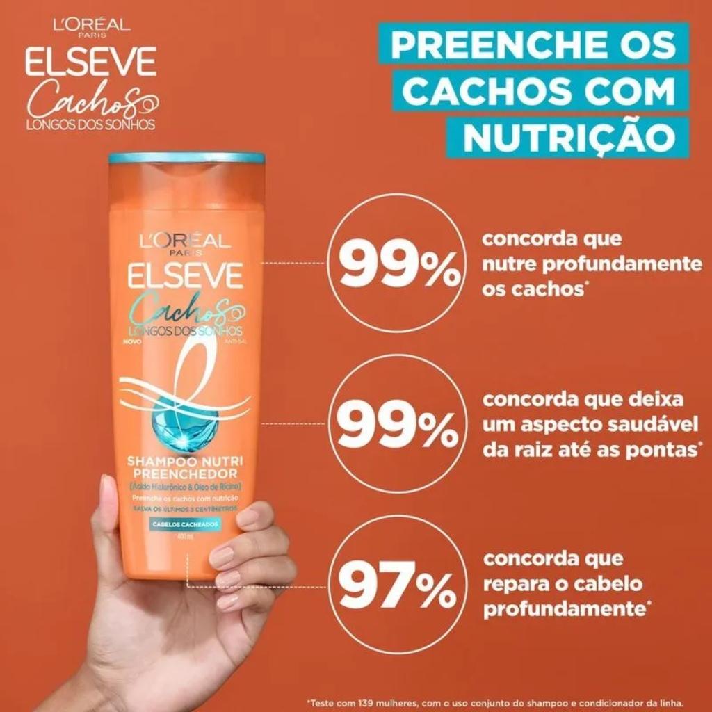 Miniatura Kit Elseve Cachos Dos Sonhos Sh 400Ml+Cond 400Ml+Cr Pt 500Ml