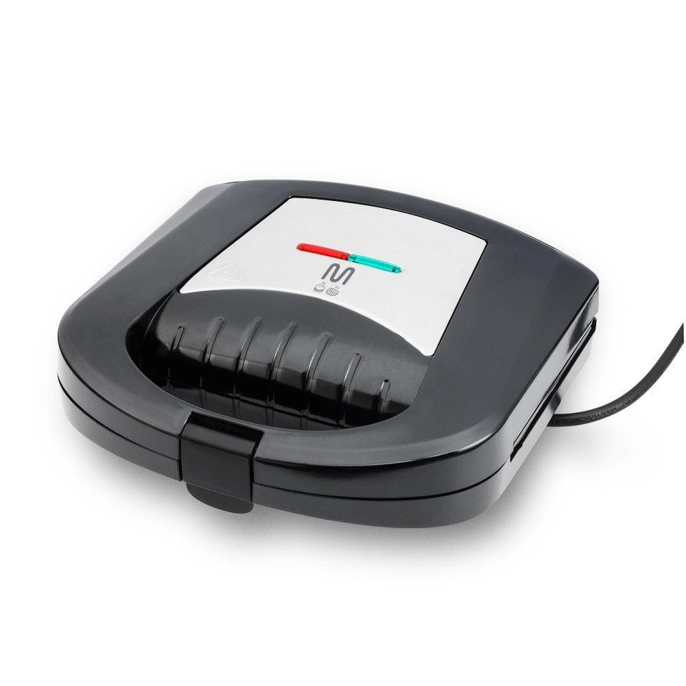 Miniatura Sanduicheira Grill Com Acabamento Inox 127V 750W Multi - Ce164 Preto 127V