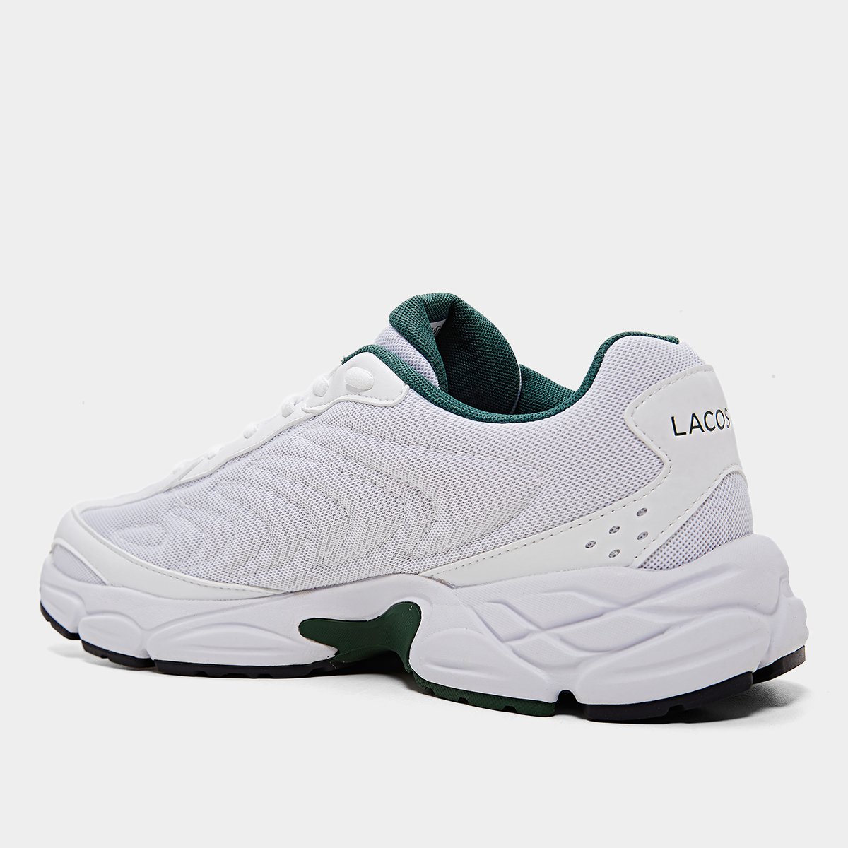 Miniatura Tênis Lacoste Storm 96 2K Lite Masculino Branco+Verde - 38