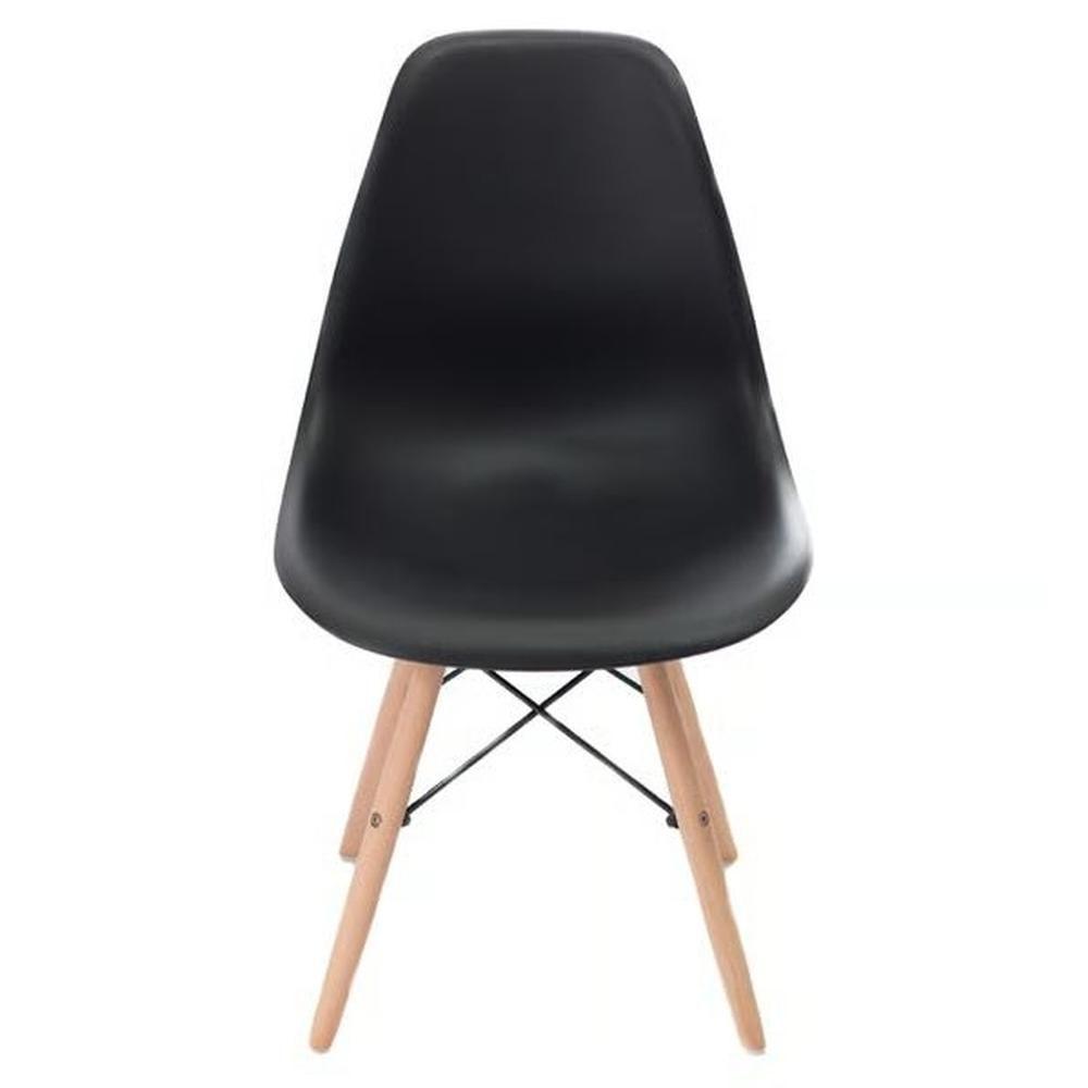 Miniatura Cadeira Charles Eames Eiffel Dkr Wood - Design - Preta