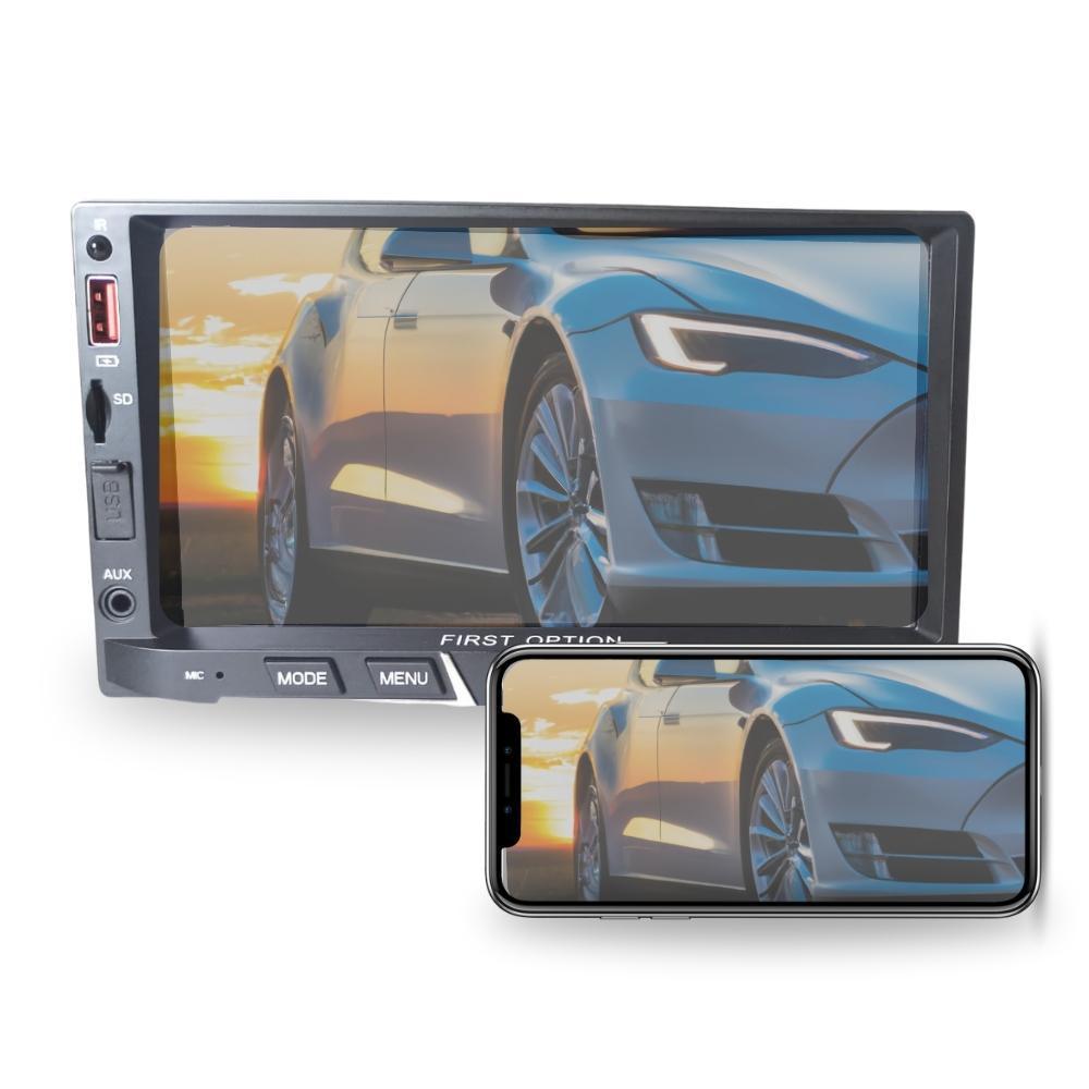 Miniatura Central Multimidia Mp5 7 Bluetooth USB SD First Option