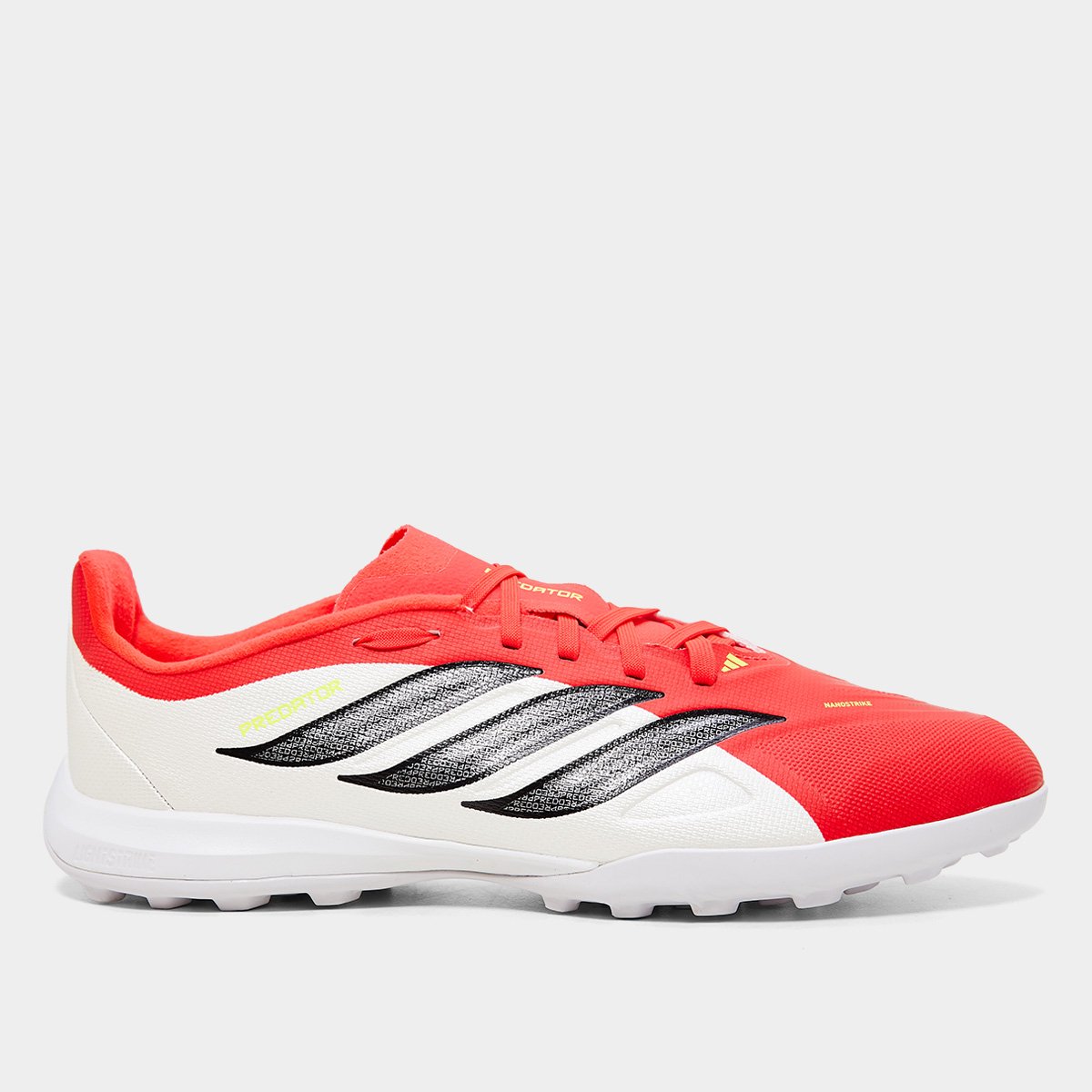 Miniatura Chuteira Society Infantil Adidas Predator League Branco+Vermelho - 26