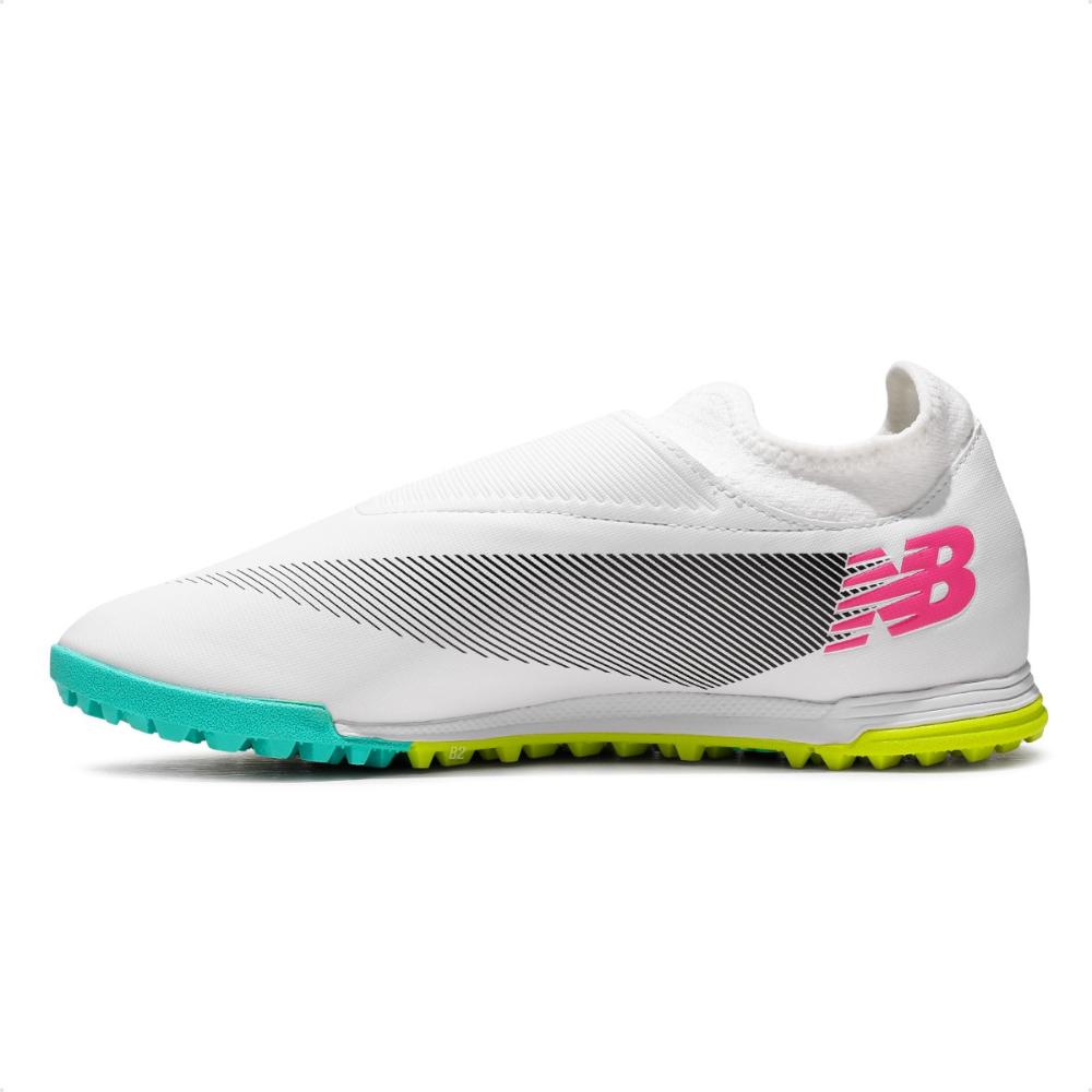 Miniatura Chuteira Society New Balance Furon Dispatch FG V7+ Unissex Branco - 38