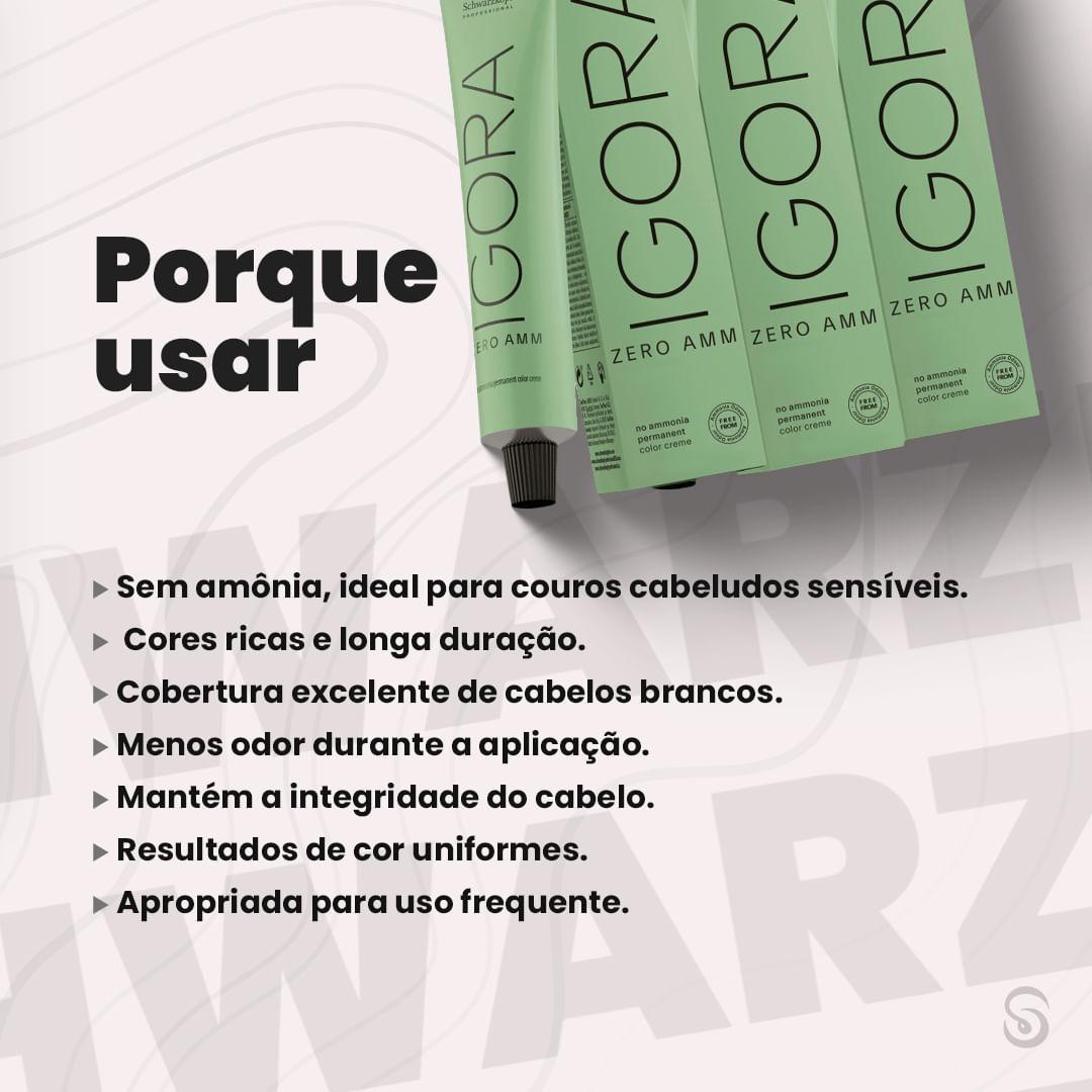 Igora Zero Amm 16X3/0 Castanho Escuro 60 Ml + 1 Ox 20 Vol