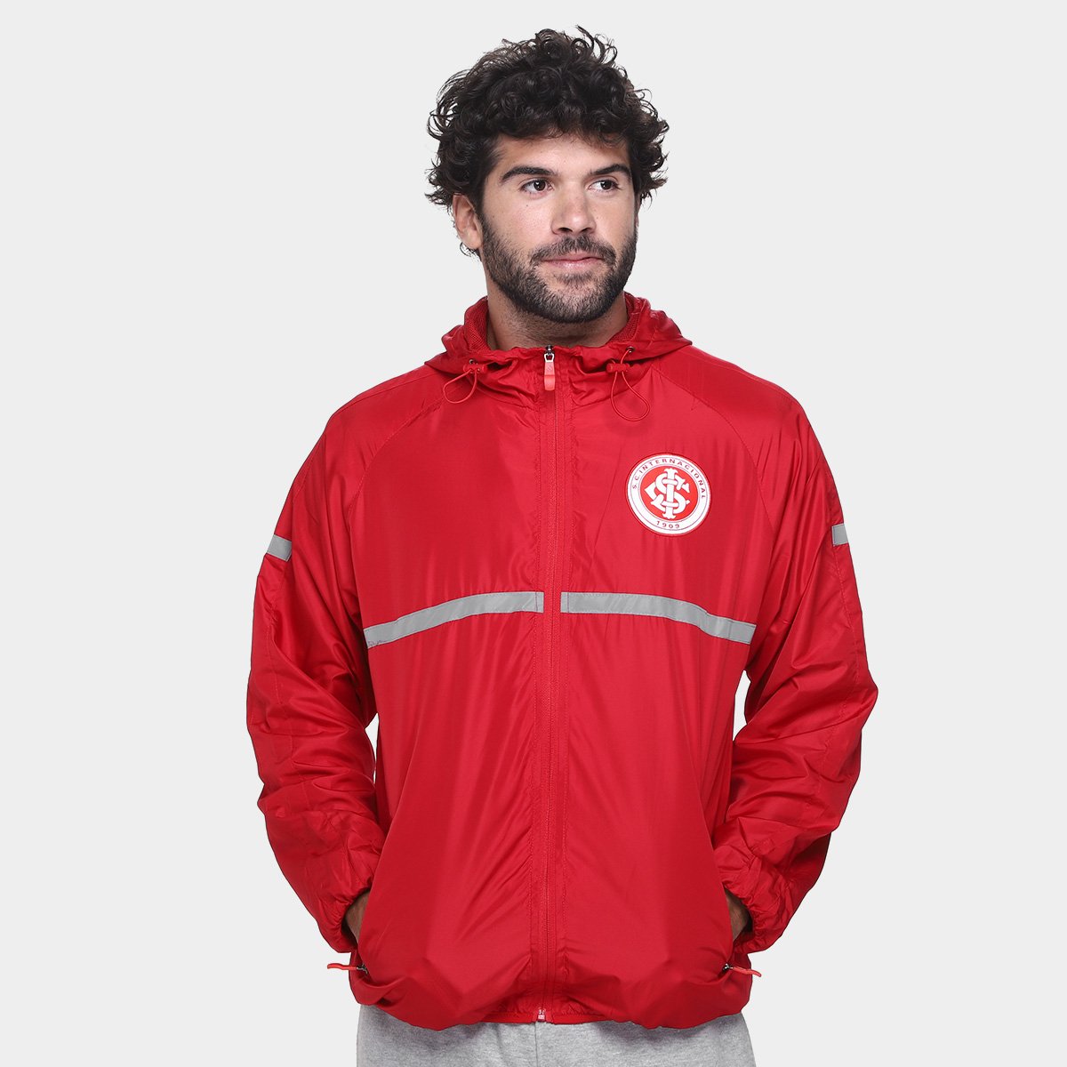 Miniatura Jaqueta Corta Vento Internacional Legend Masculina Vermelho - EGG