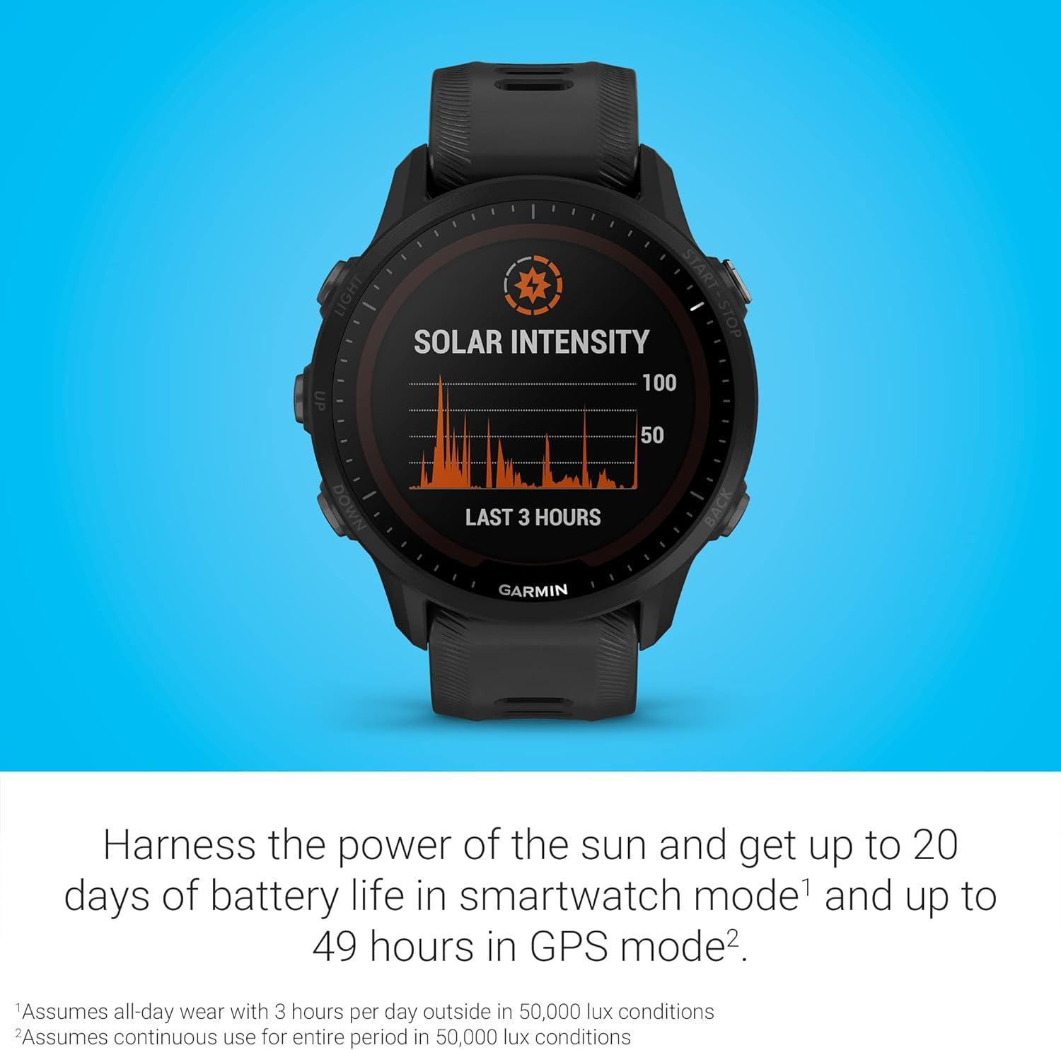 Miniatura Relógio Garmin Forerunner 955 Solar 010-02638-60 Preto Br
