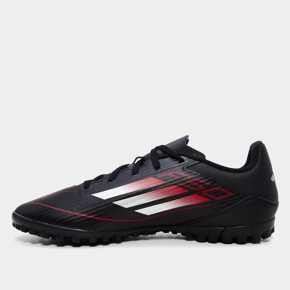 Chuteira Society Adidas F50 Club Unissex Preto+Vermelho - 37