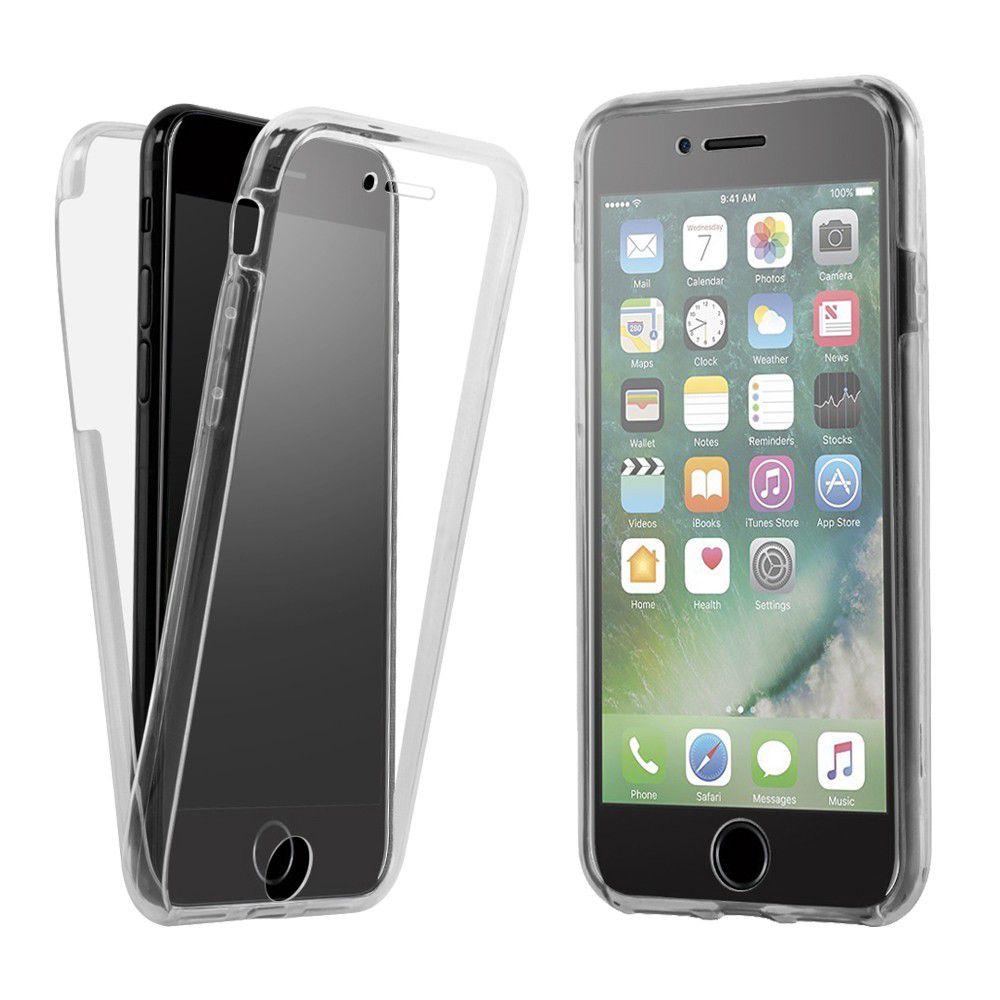 Miniatura Capinha de Celular iPhone X 360 Graus Transparente