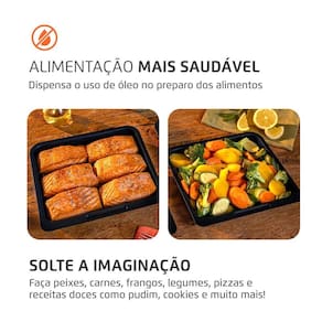 Miniatura Fritadeira Air Fryer Oven Mondial AFON-12L-FG 12L Digital 2000W Cinza 110V