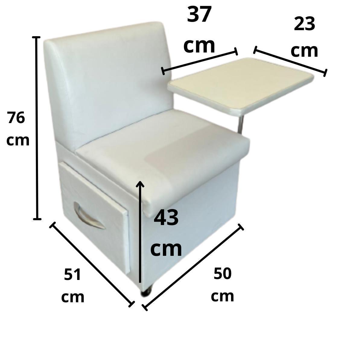 Miniatura Ciranda Cadeira P/Manicure - Branca
