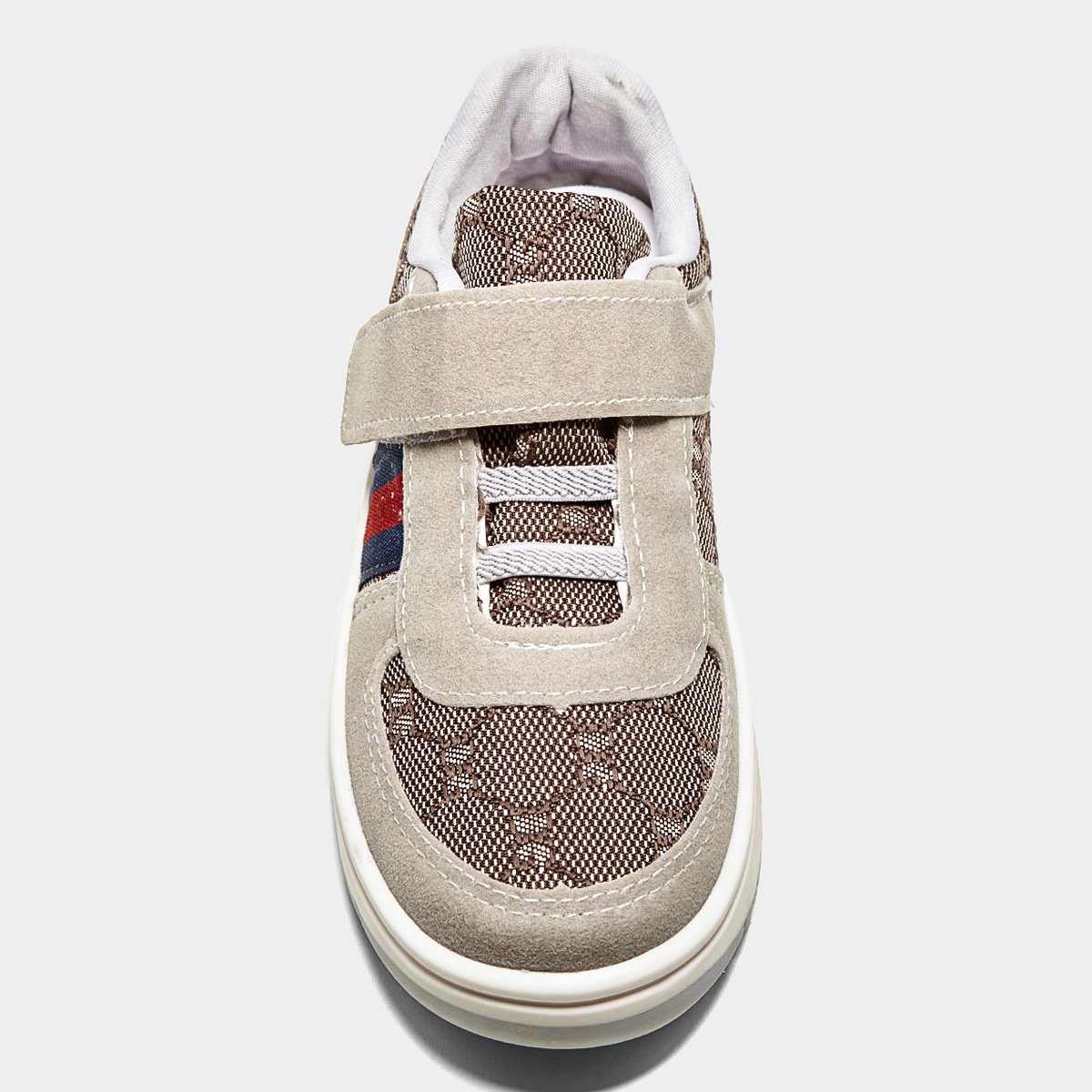 Miniatura Tênis Infantil Kurz Casual Menino Marrom+Cinza - 28