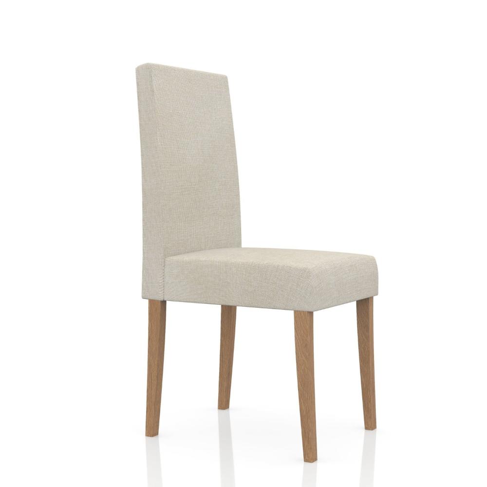 Miniatura Conjunto Sala de Jantar 6 Lugares Mesa Noruega e Cadeira Montana Tecido A40 Móveis Meneghetti Inovata