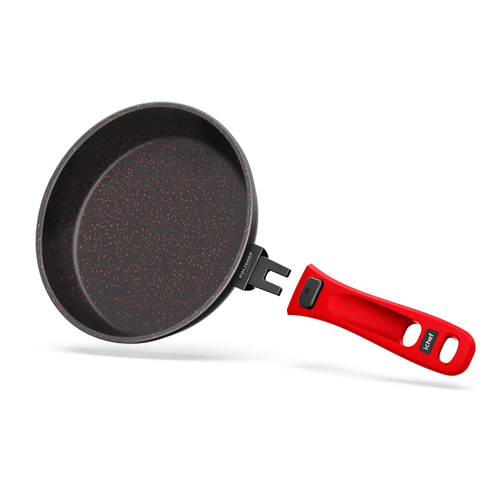 Miniatura Panela Sauté Petit 20cm Ichef Ultra Polishop Shark Series - Vermelha | Ichef