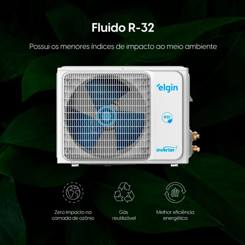 Ar Condicionado Eco Inverter II Split 9000 BTUs Frio Elgin 220V