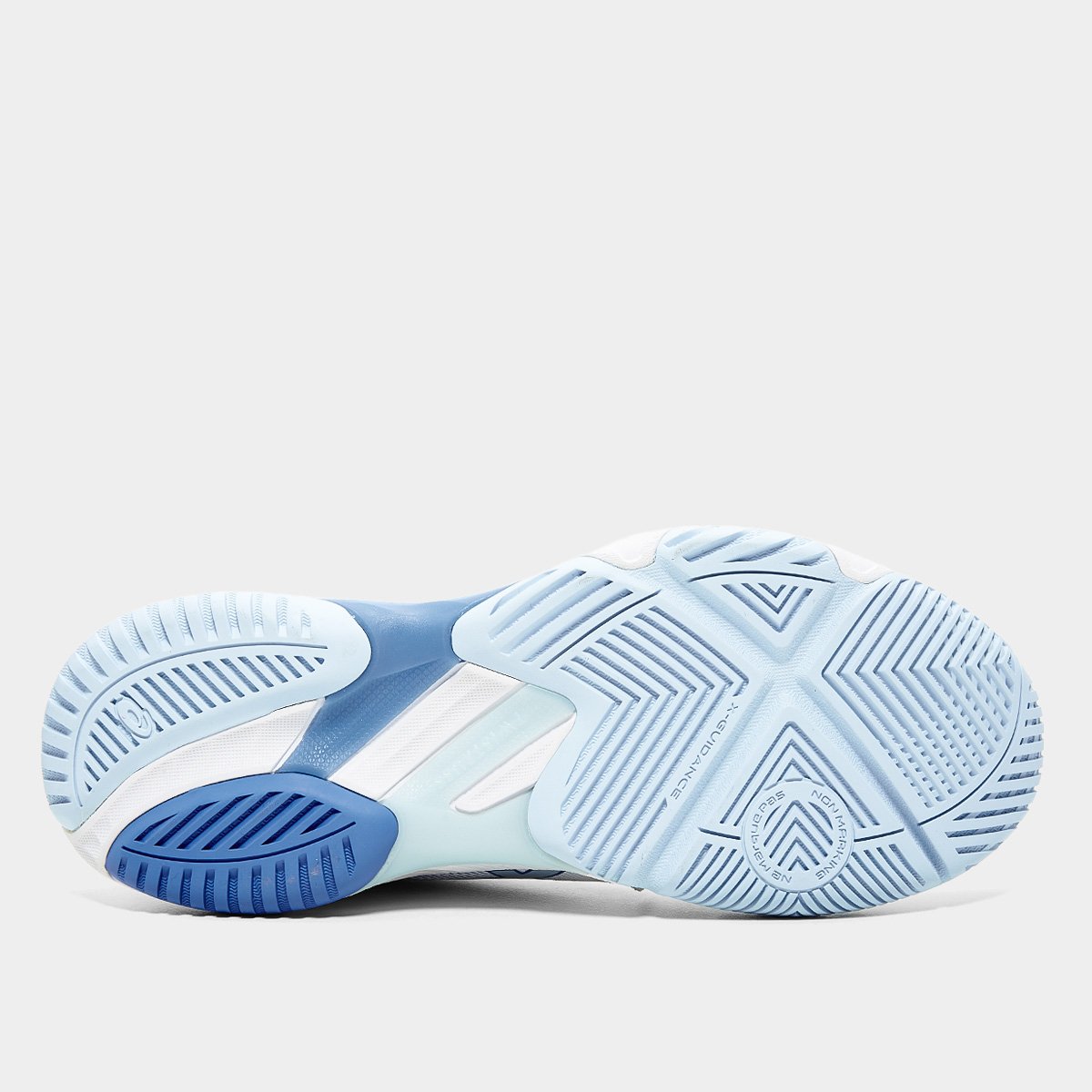 Miniatura Tênis Asics Netburner Ballistic FF 3 Feminino Branco+Azul - 39