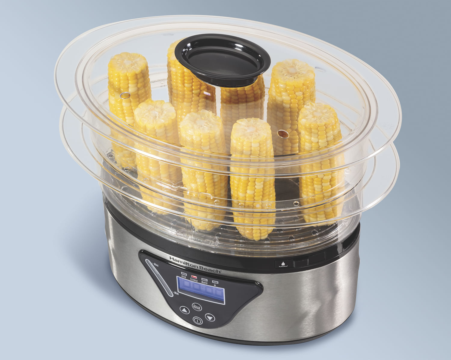 Miniatura Panela De Vapor Elétrica Hamilton Beach 800W 5,2L Timer 127V