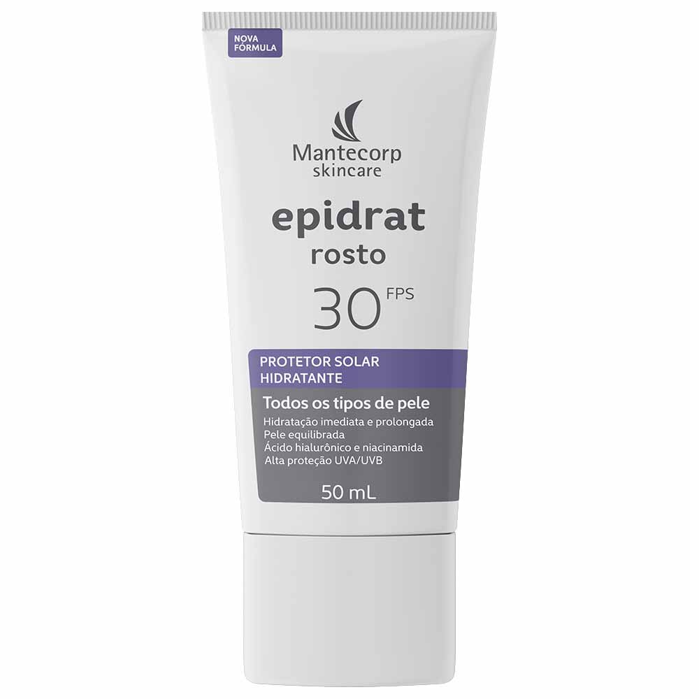 Miniatura Protetor Solar Facial Hidratante Mantecorp Skincare Epidrat Rosto FPS30 50ml