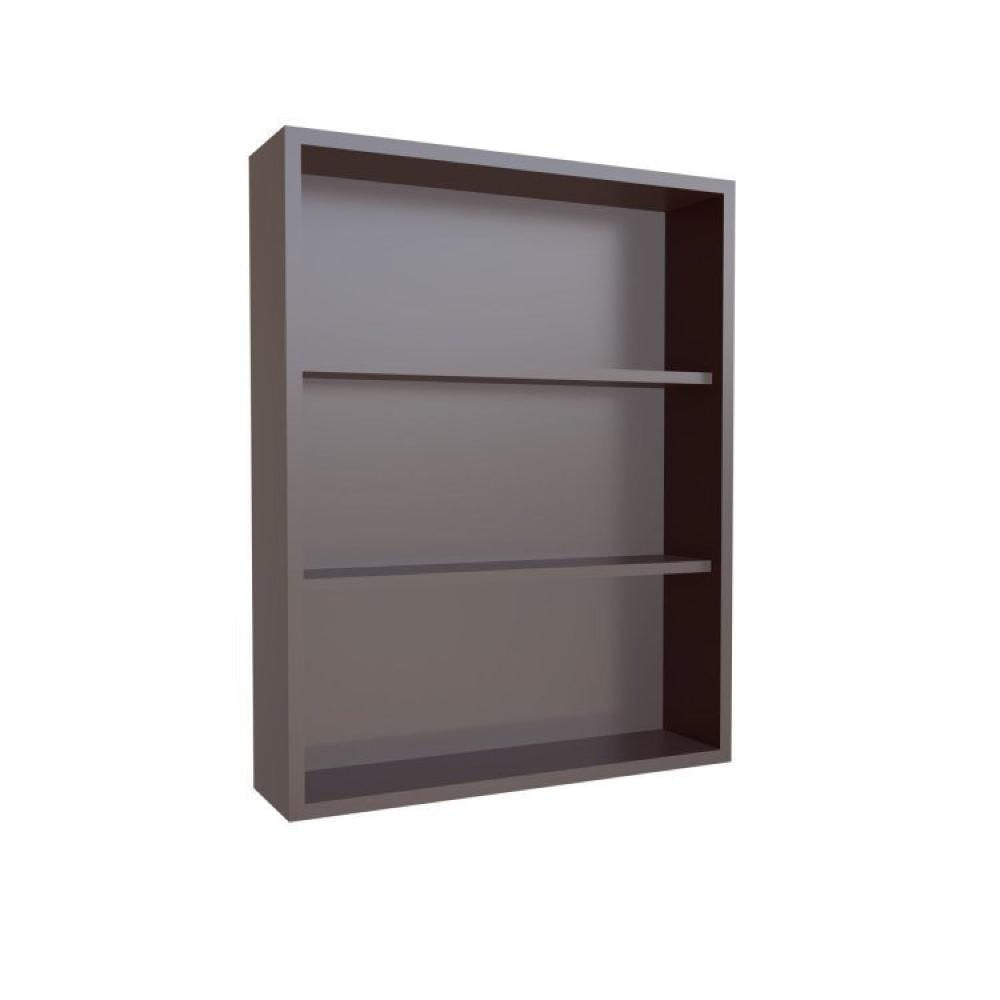 Gabinete de Banheiro 60cm Julia com Balcão 1 Porta Correr e Espelheira sem Cuba Grafite