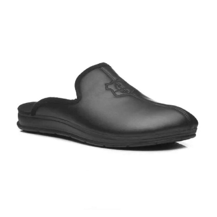 Miniatura Pantufa Pegada Microfibra - Preto - PRETO