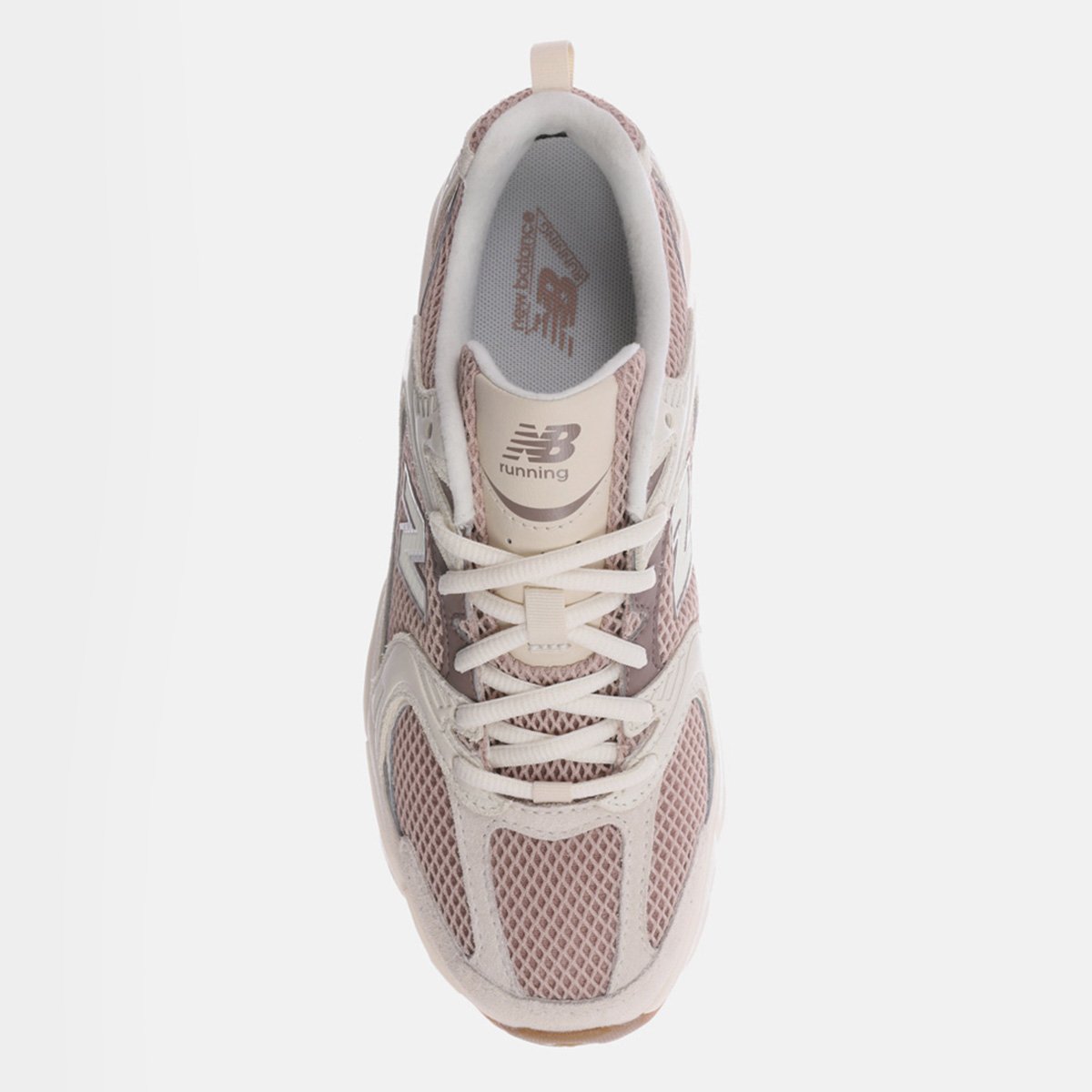 Miniatura Tênis New Balance 530 Bege+Marrom - 34