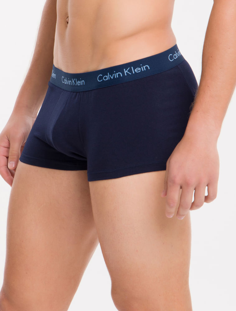Kit 4 Cuecas Trunk Classic Cintura Baixa Com Elastano Calvin Klein Underwear - Branco + Preto + Mescla Kit 4 Cuecas Trunk Classic Cintura Baixa Com Elastano Calvin Klein Underwear Branco + Preto + Mescla l