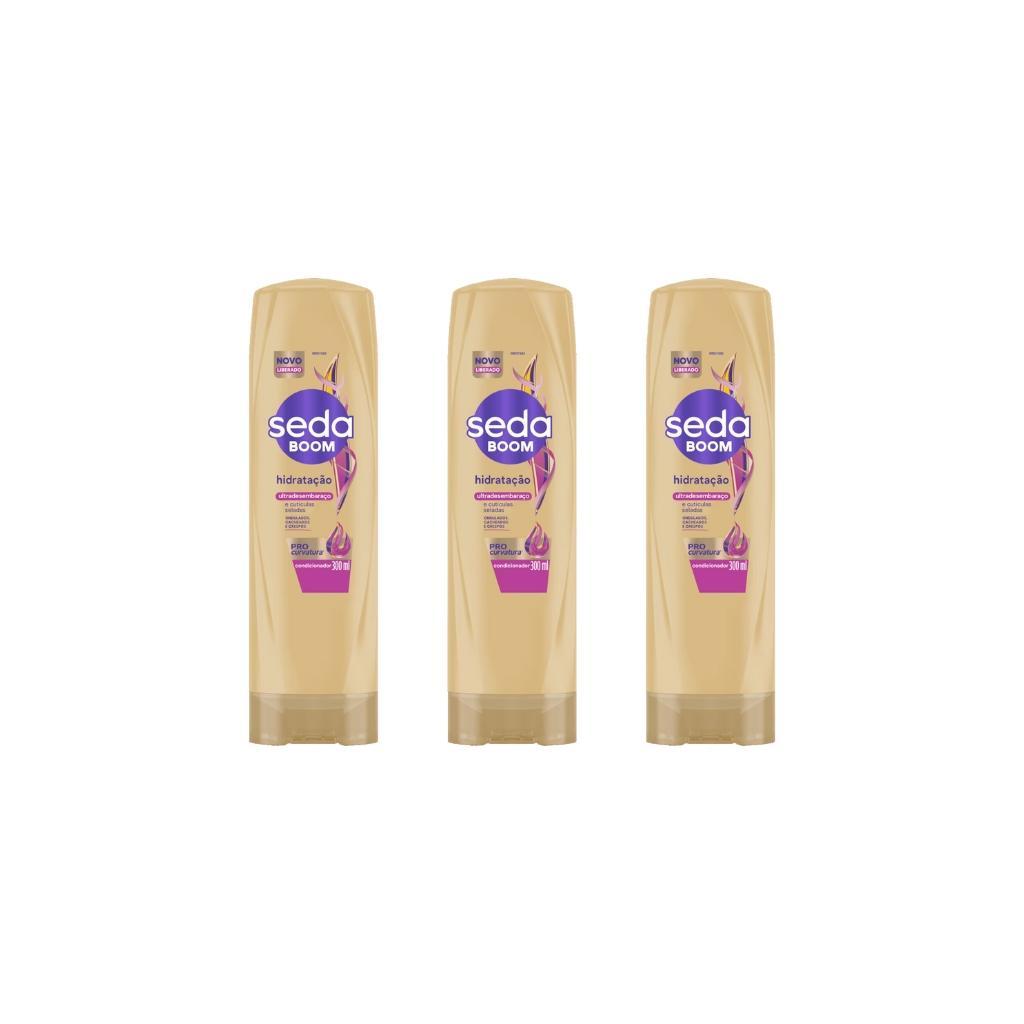 Miniatura Condicionador Seda 325Ml Boom Hidratacao-Kit C/3Un