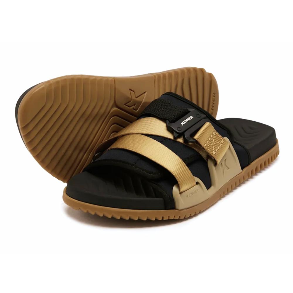Miniatura Chinelo Slide Kenner Hyper-Z Fit BEGE/PRETO - 38