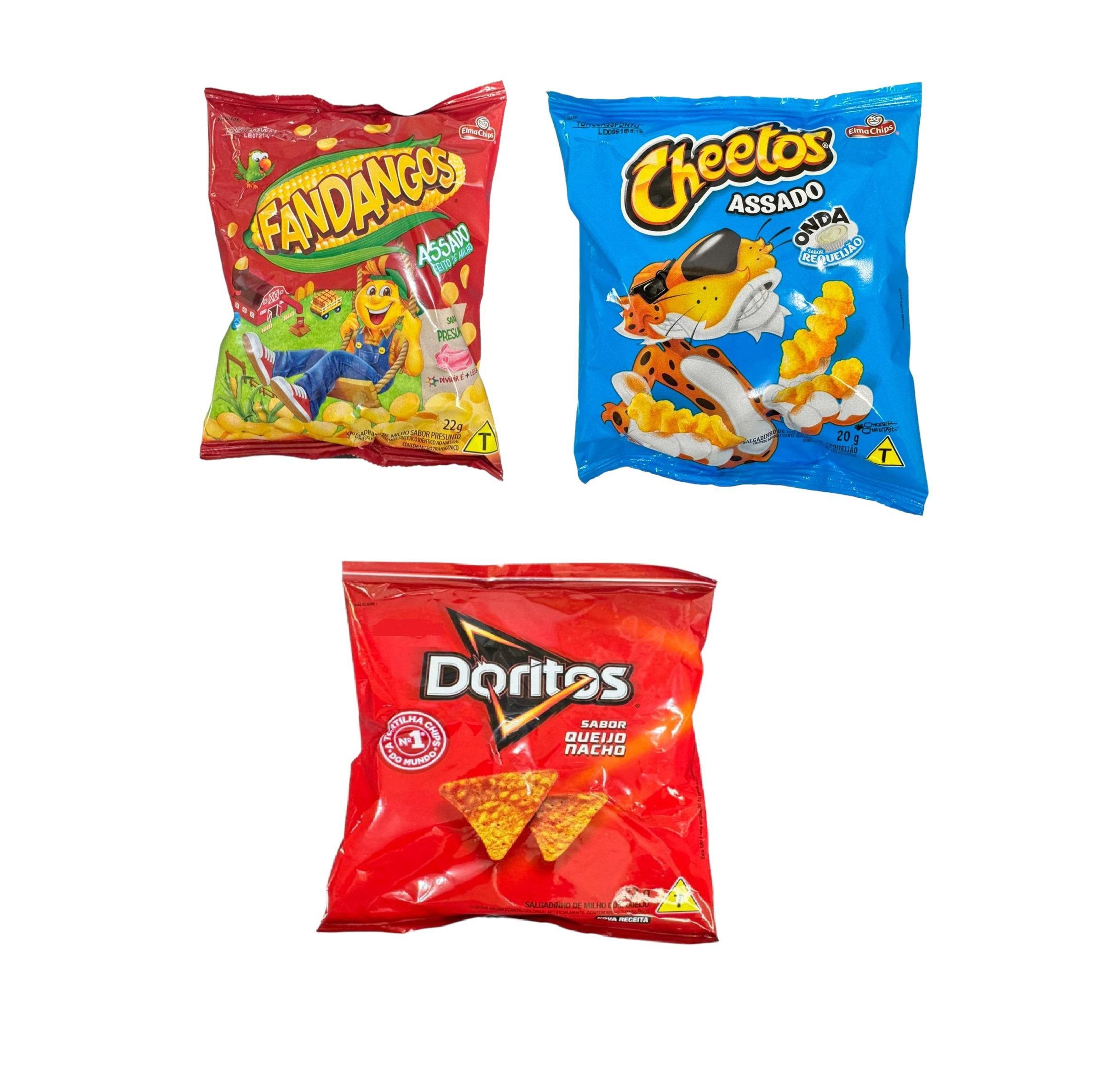 Miniatura Elma Chips Mini Cheetos + Doritos +Fandangos- Kit 80Un