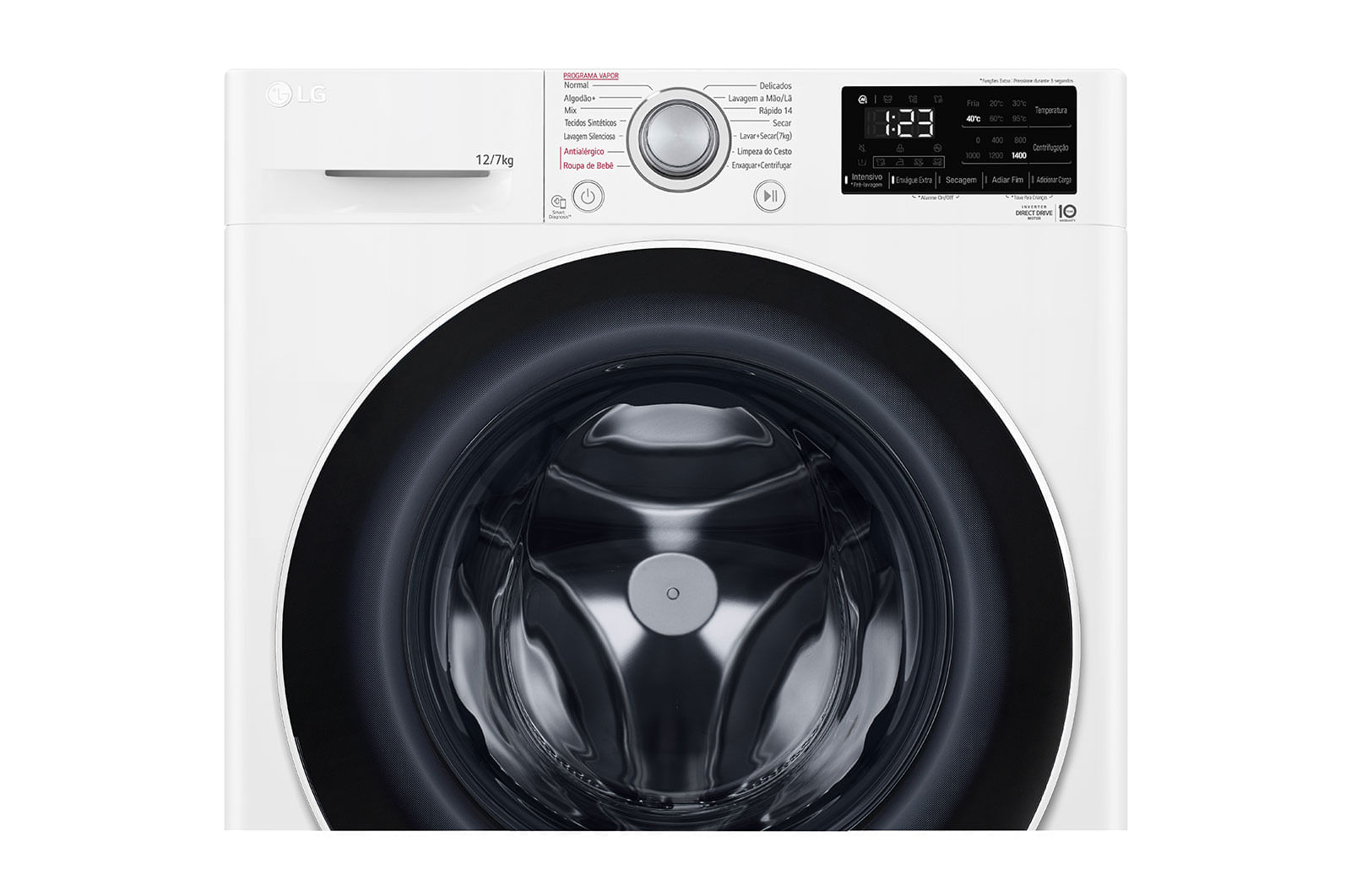 Miniatura Lava e Seca LG VC5 12kg Branca com Inteligência Artificial AIDD™ (CV3012WC5A) - 220v