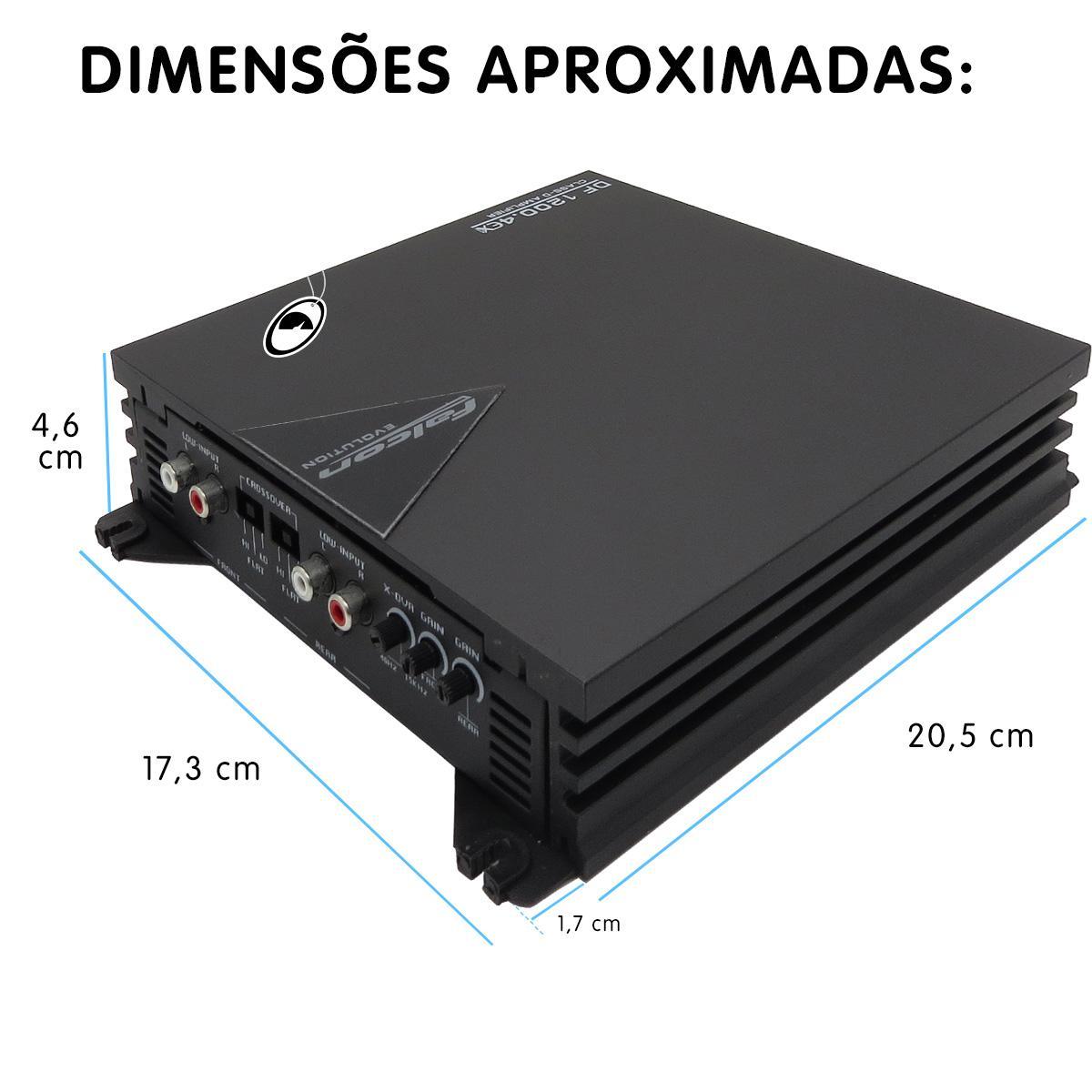 Miniatura Módulo Amplificador Falcon Df 1200.4Ex Digital 1200W Rms 4