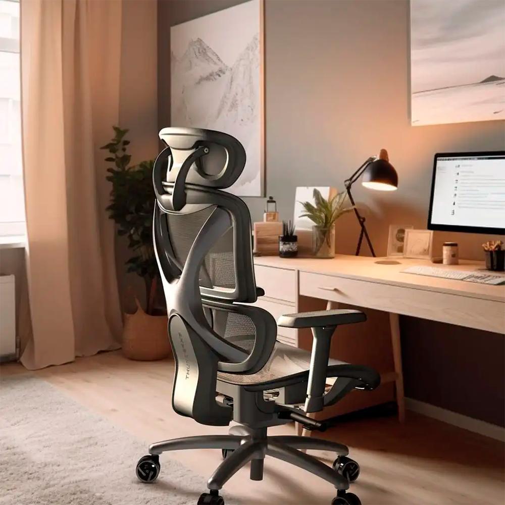 Cadeira Ergonômica ThunderX3 XTC Mesh Cinza 118-126cm