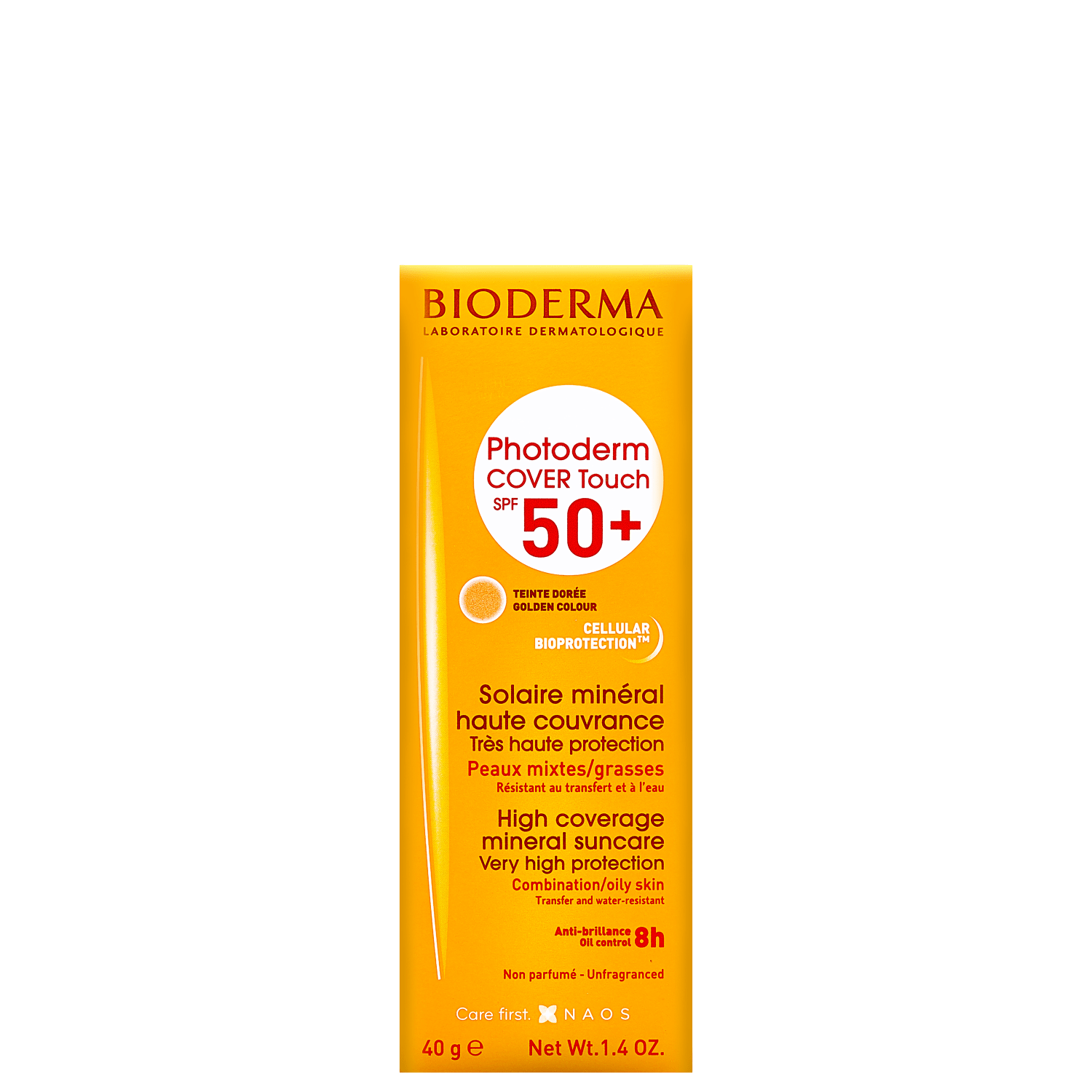 Miniatura Bioderma Photoderm Cover Touch FPS 50+ Dourado Protetor 40g