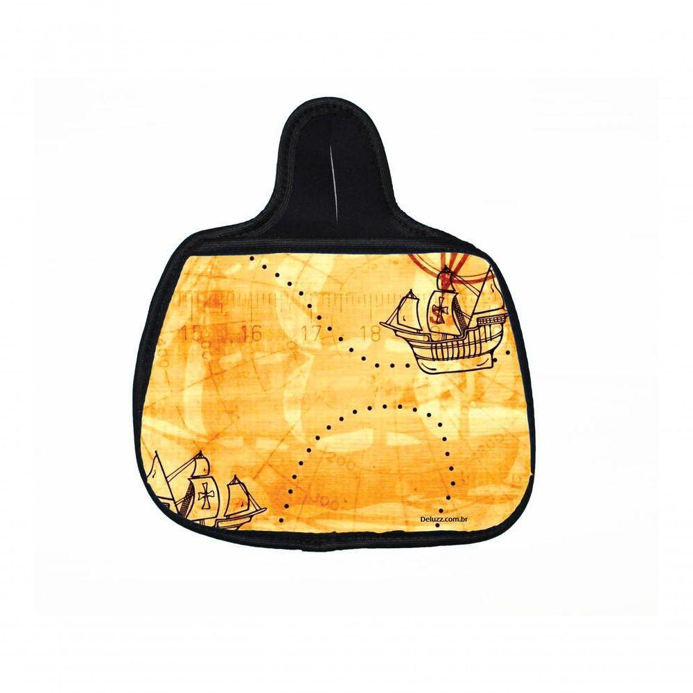 Miniatura Lixeira Para Carro Neoprene Lixo Car Mapa Pirata