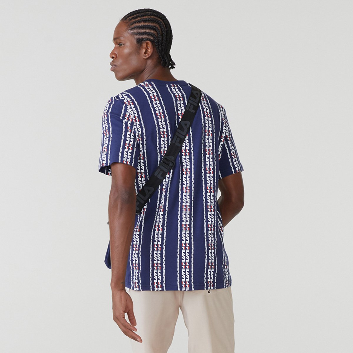 Miniatura Camiseta Fila Graphic Masculina Marinho - P
