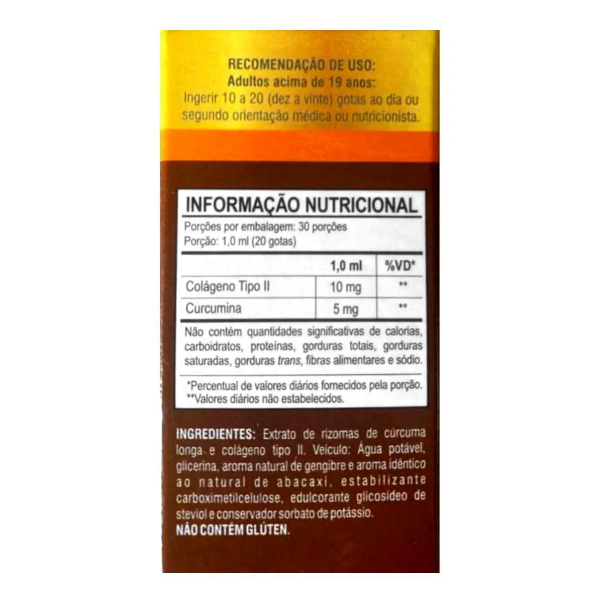 Miniatura Cúrcuma E Colágeno Tipo 2 Melfort Com 30 Ml Kit 3 Unidades
