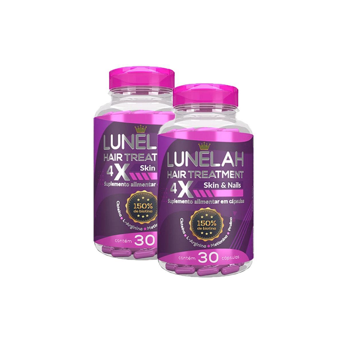 Miniatura 2X Lunelah-Tratamento Cabelo Pele E Unhas 30Caps