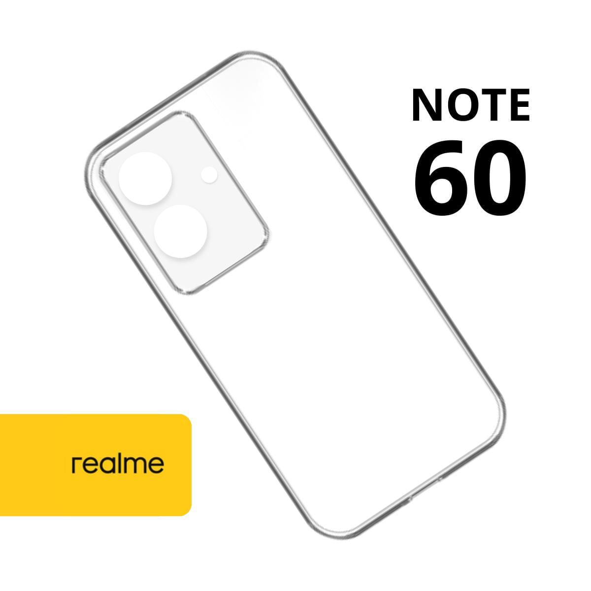 Miniatura Capa Capinha Transparente Compatível Para Realme Note 60